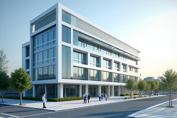 近代的な病院の外観