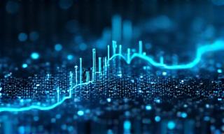 ネットワーク監視ダッシュボードの抽象的なイメージ